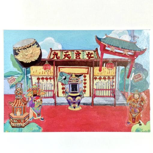 九天小廟口-場景互動貼紙組